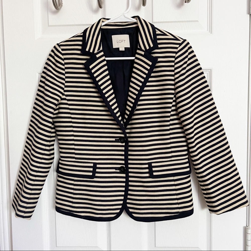 LOFT | Stripped Blazer